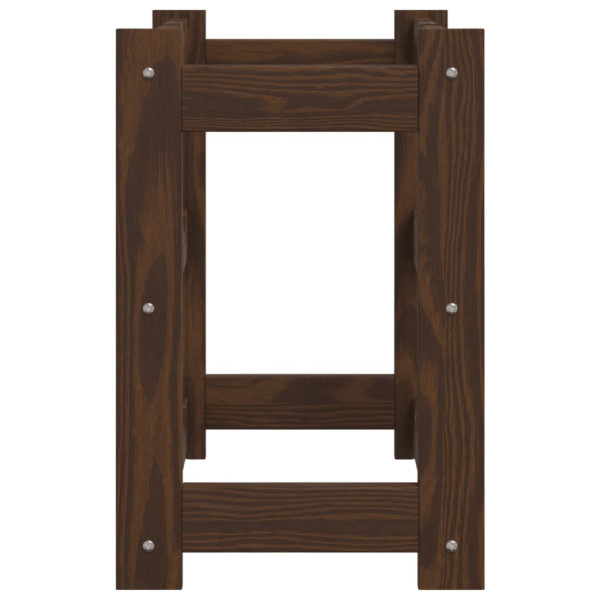 Garrafeira para 12 garrafas madeira de pinho maciça castanho M 4