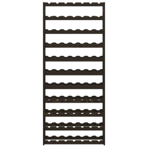 Botellero para 77 botellas madera maciza de pino negro H