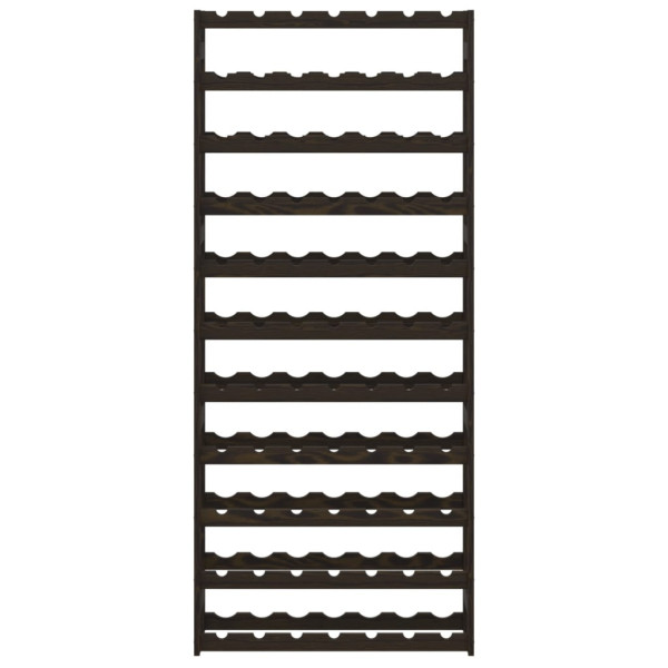 Garrafeira para 77 garrafas madeira de pinho maciça preto M 2