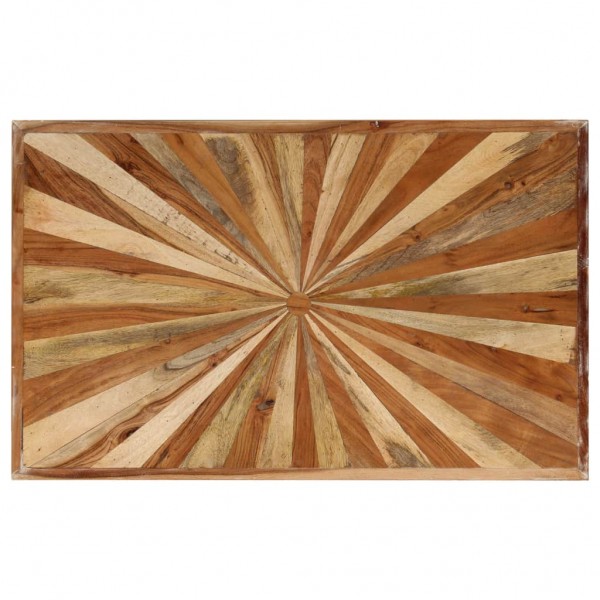 Mesa de centro de madera de mango maciza 90x55x36 cm M 3