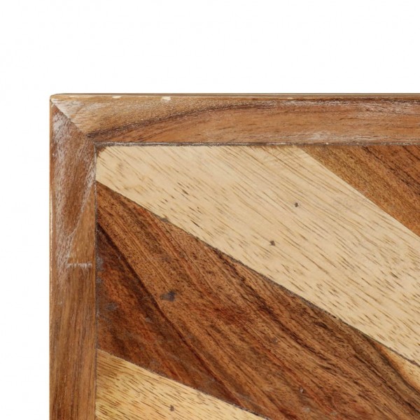 Mesa de centro de madera de mango maciza 90x55x36 cm M 5