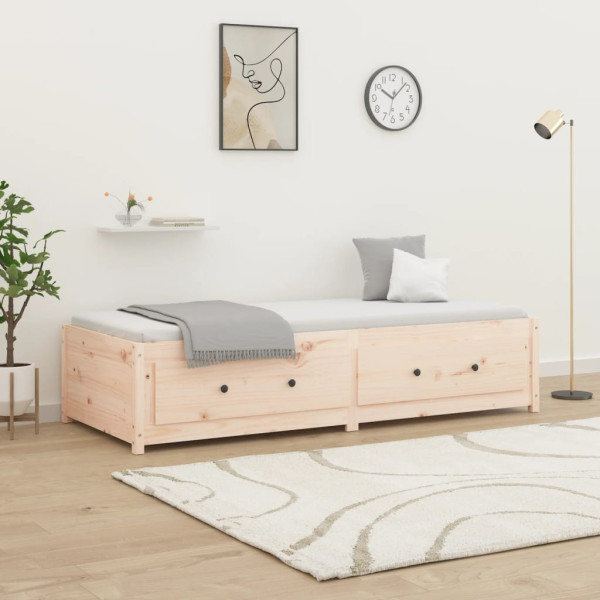 Sofá cama de madera maciza de pino 75x190 cm D