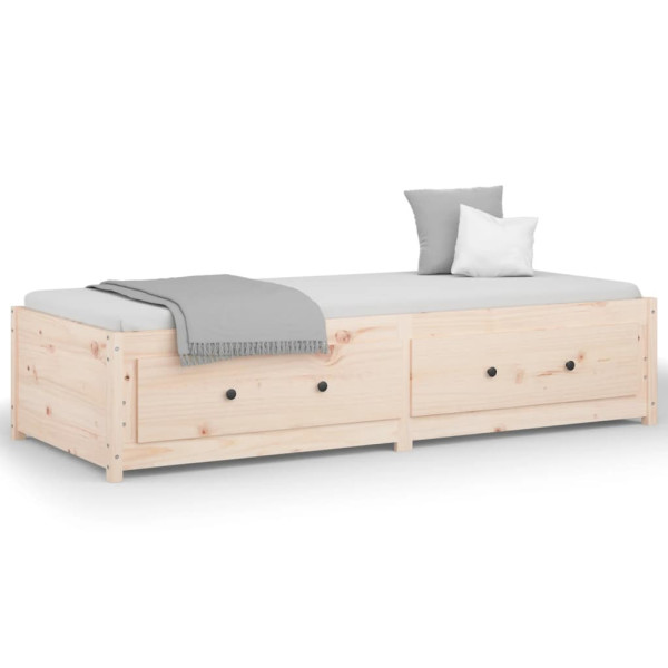Sofá cama de madera maciza de pino 75x190 cm M 2