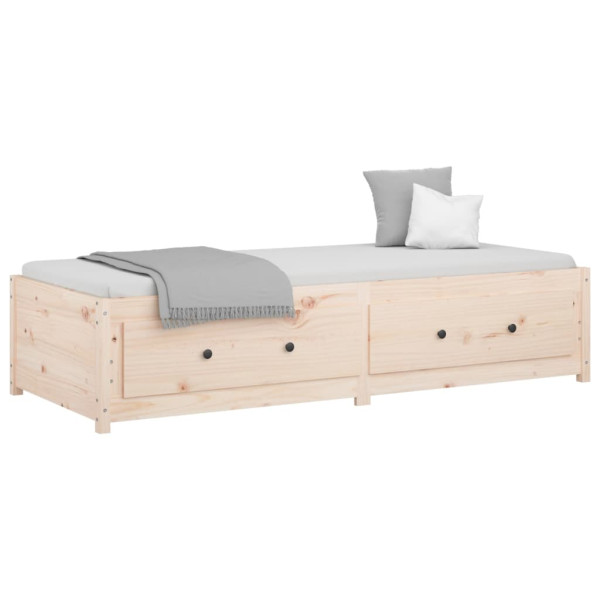 Sofá cama de madera maciza de pino 75x190 cm M 3