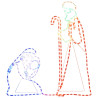 Figuras de Natal de Maria e José com 264 LEDs 40x55&38x100 cm 1