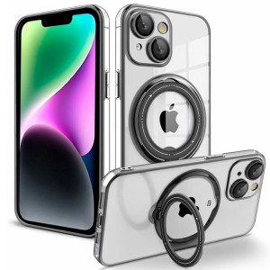 Carcaça COOL para iPhone 14 Anel preto magnético H