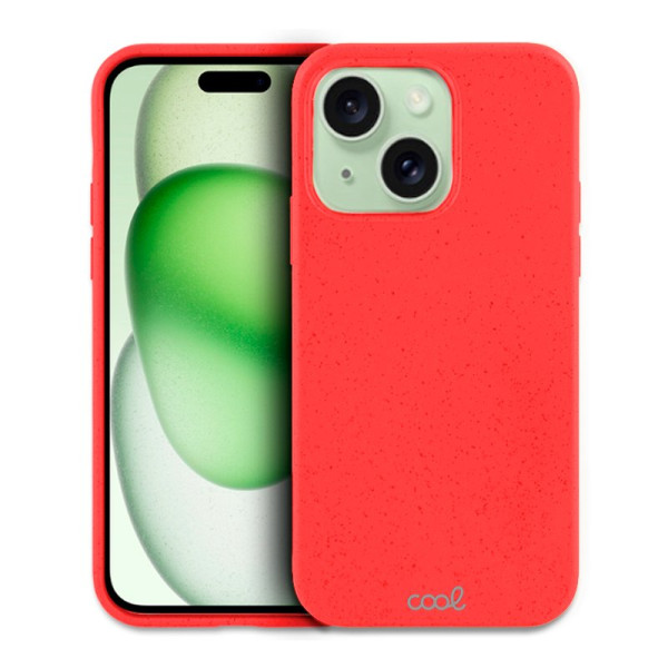 Carcasa COOL para iPhone 15 Plus Eco Biodegradable Rojo M 4