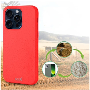 Carcaça COOL para iPhone 15 Pro Eco Biodegradável Vermelho H
