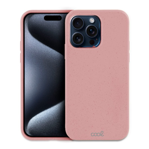 Carcaça COOL para iPhone 15 Pro Eco Biodegradável Rosa M 3