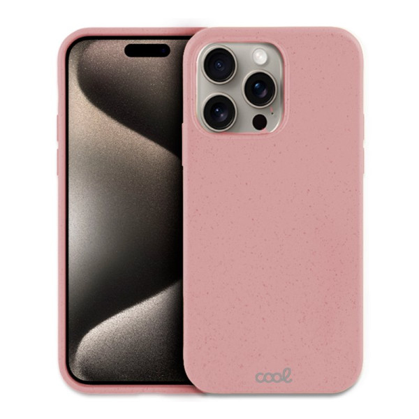 Carcasa COOL para iPhone 15 Pro Max Eco Biodegradable Rosa M 3
