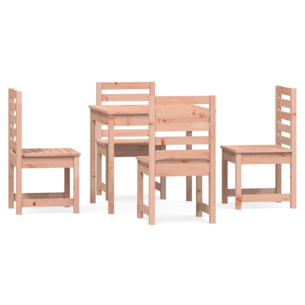 Juego de comedor para jardín 5 pzas madera maciza Douglas M 2