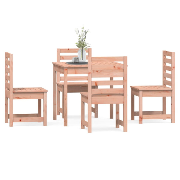 Juego de comedor para jardín 5 pzas madera maciza Douglas M 4