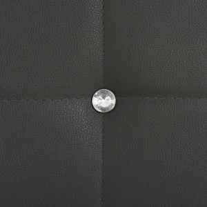 Sillas de comedor 4 unidades cuero sintético gris H