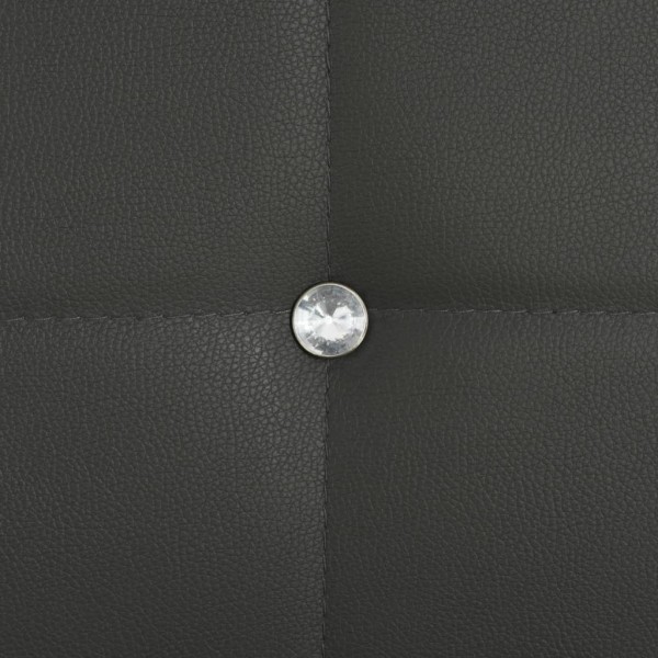 Sillas de comedor 4 unidades cuero sintético gris M 2