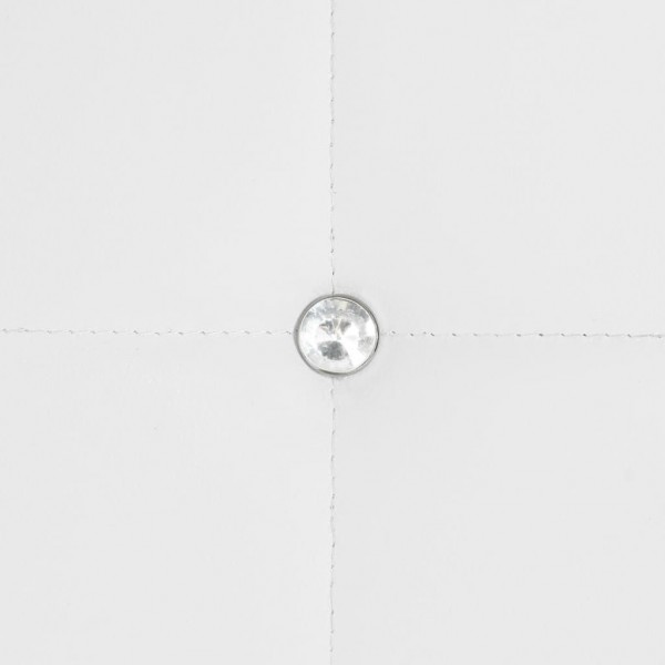 Sillas de comedor 4 unidades cuero sintético blanco M 2