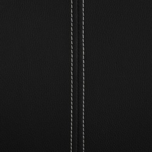 Cadeiras de jantar cantilever 4 pcs couro artificial preto H