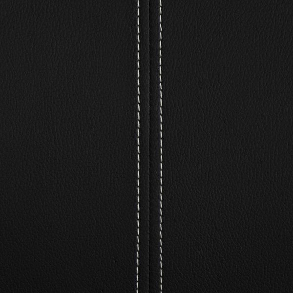 Cadeiras de jantar cantilever 4 pcs couro artificial preto M 2