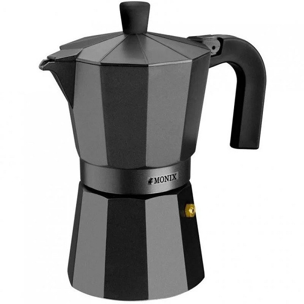 Cafetera Italiana MONIX Vitro Noir M640012 12 tazas negro D