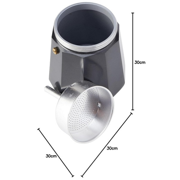 Cafetera Italiana MONIX Vitro Noir M640012 12 tazas negro M 5