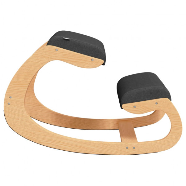 Taburete rodillas madera contrachapada abedul negro 55x84x55 cm M 4