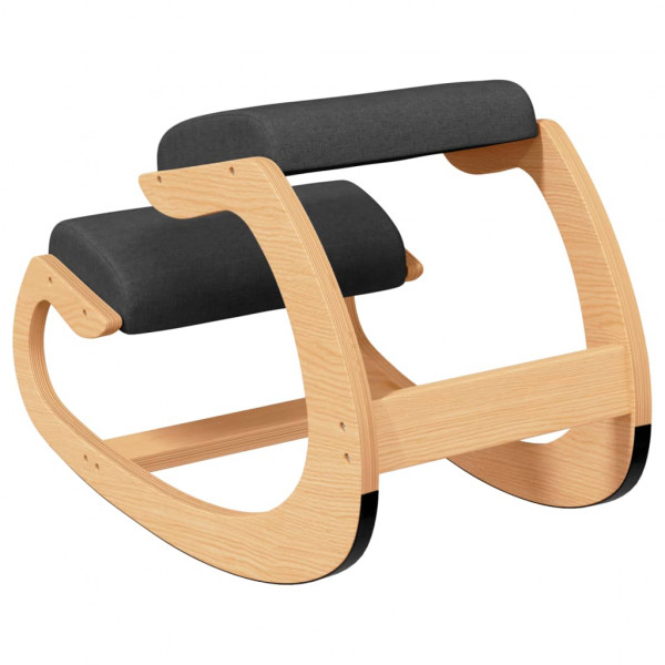 Taburete rodillas madera contrachapada abedul negro 55x84x55 cm M 5