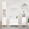 Armario de baño madera contrachapada blanco 65x33x60 cm 1