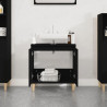 Armario para lavabo madera contrachapada negro 58x33x60 cm 3