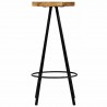 Cadeiras de bar 2 pcs madeira de mangueira maciça 3