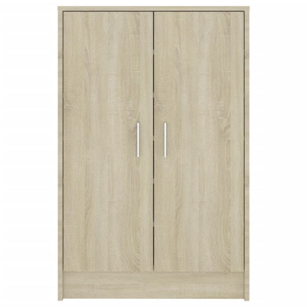 Mueble zapatero madera contrachapada roble Sonoma 60x35x92 cm M 5