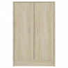 Mueble zapatero madera contrachapada roble Sonoma 60x35x92 cm 5