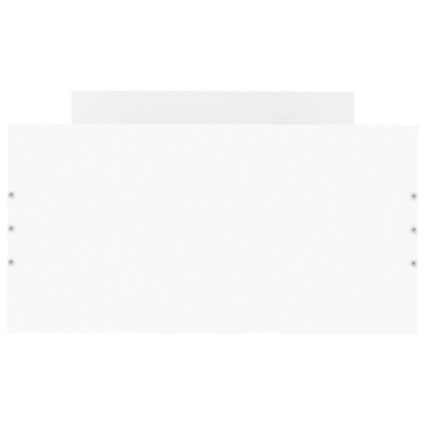 Estructura de cama madera de ingeniería blanca 75x190 cm M 4