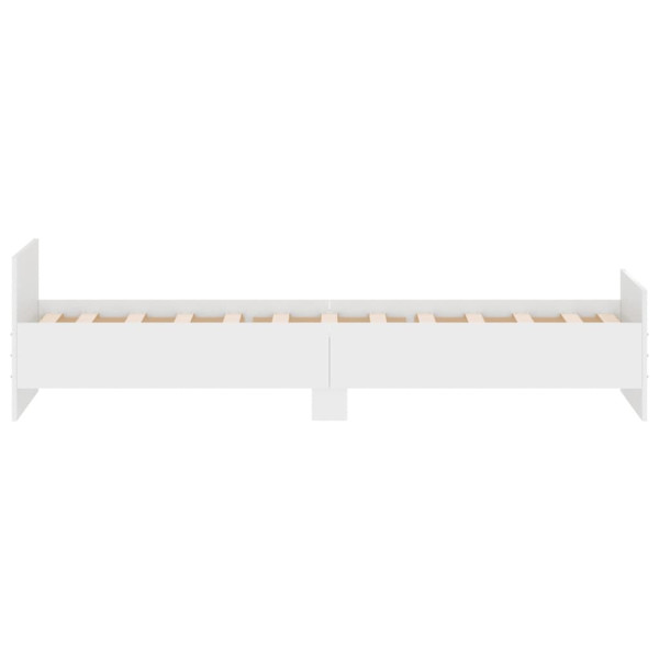 Estrutura cama solteiro 75x190 cm derivados de madeira branco M 5