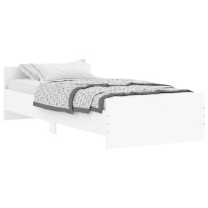Estrutura de cama 90x190 cm derivados de madeira branco H