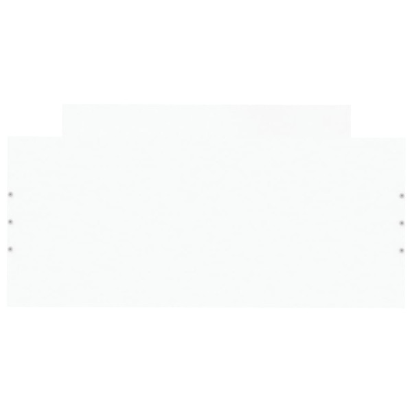 Estructura de cama madera contrachapada blanca 90x190 cm M 4