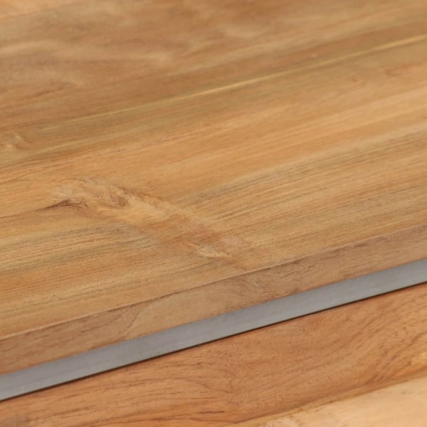 Móvel de TV em teca reciclada e aço 120x30x40 cm M 3