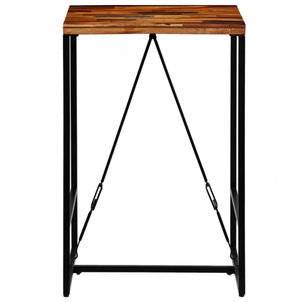 Mesa de bar madera maciza reciclada 70x70x106 cm M 3