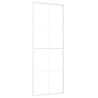 Porta deslizante em vidro ESG e alumínio 76x205 cm branco 2