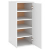 Mueble zapatero de aglomerado blanco 32x35x70 cm 2