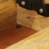 Mesa de centro de madera de mango maciza 110x55x35 cm 5