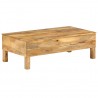 Mesa de centro de madera de mango maciza 110x55x35 cm 1