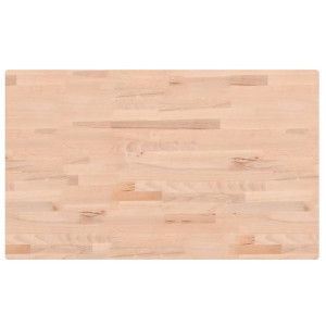 Tablero rectangular de madera maciza de haya 100x60x2.5 cm H