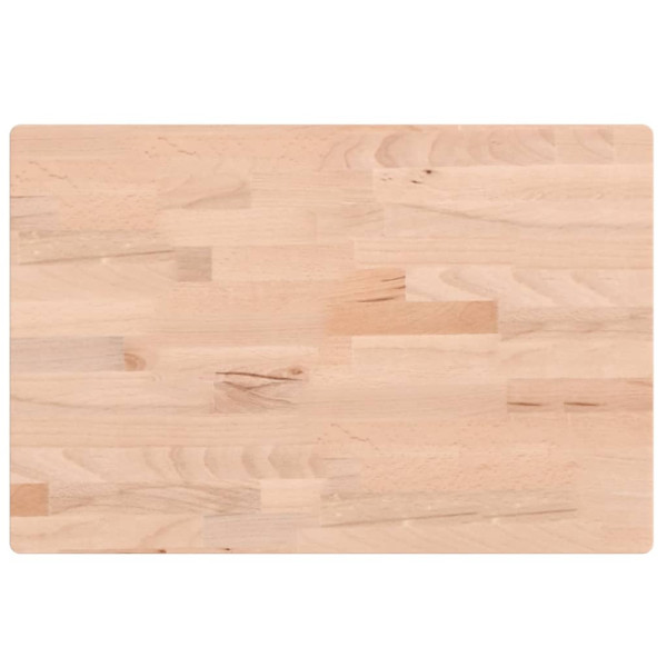 Encimera de baño madera maciza de haya 60x40x2.5 cm M 2