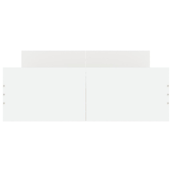 Estrutura de cama com cabeceira e pés 120x190 cm branco M 4