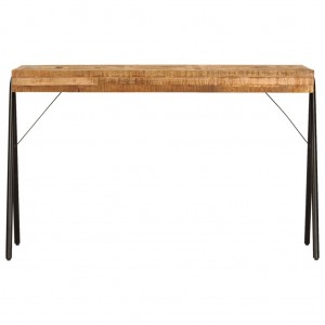 Mesa de escritorio de madera maciza de mango 118x50x75 cm H