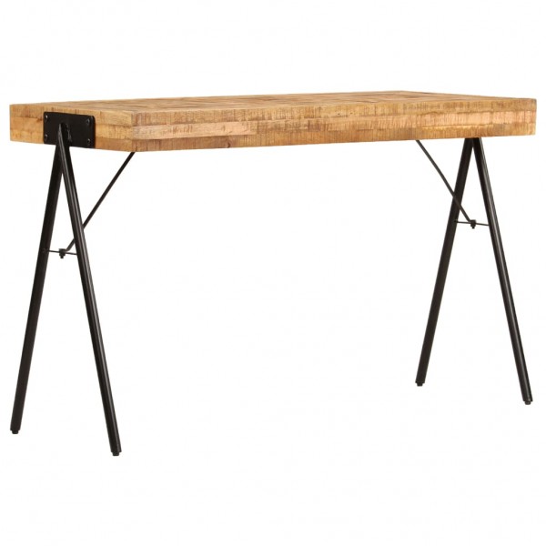 Mesa de escritorio de madera maciza de mango 118x50x75 cm M 3