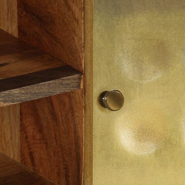 Mueble para TV de madera de mango maciza 120x30x45 cm M 3