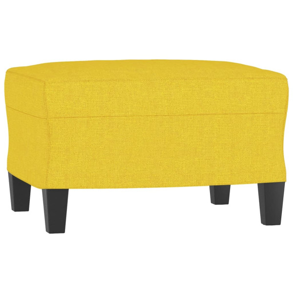 Poltrona com banco tecido amarelo claro 60 cm M 5