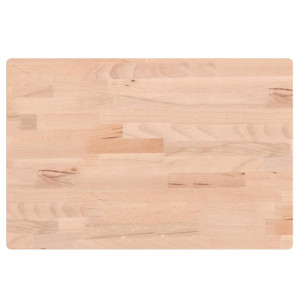 Tampo de mesa retangular 60x40x1.5 cm madeira de faia maciça H