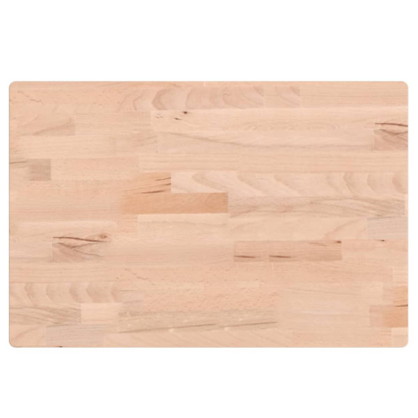 Tampo de mesa retangular 60x40x1.5 cm madeira de faia maciça M 2