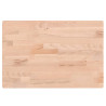 Tablero rectangular de madera maciza de haya 60x40x1.5 cm 2